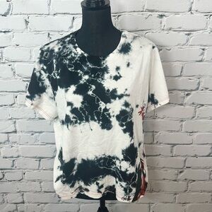 Justice League x Unique Vintage Harley Quinn Graphic T-shirt Gray XXL Tie-dye